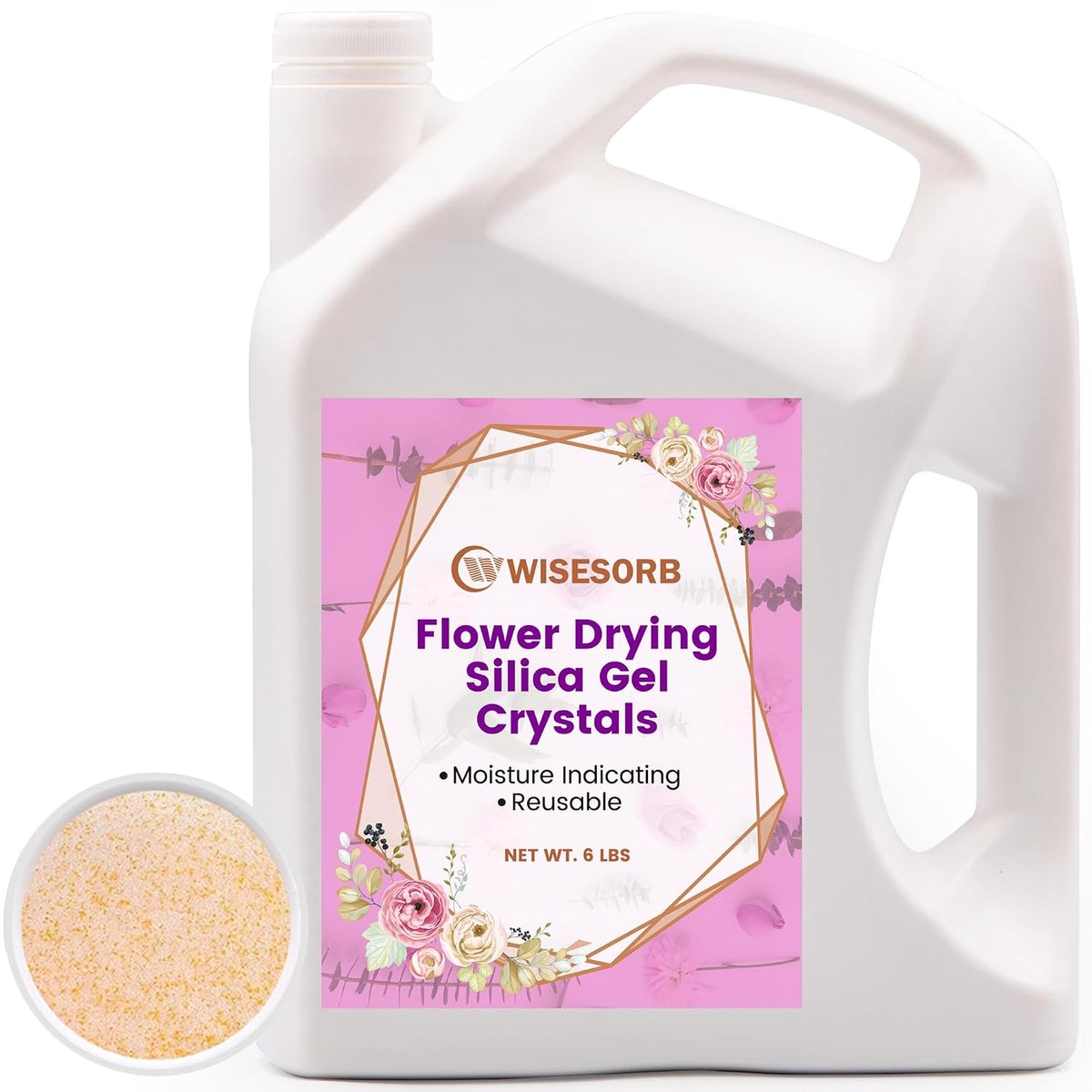 Silica gel voor het drogen van bloemen 5 lbs - kleurveranderende kristallen - herbruikbaar - ShopVlot