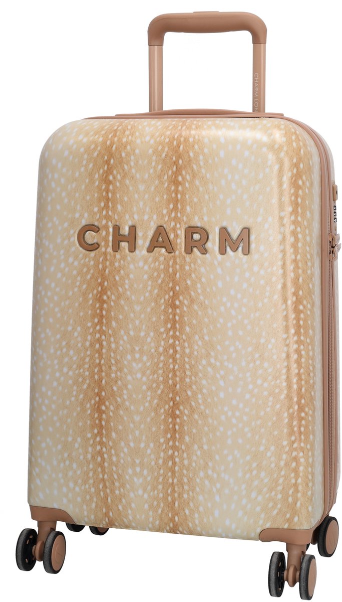 Charm London Capetown Koffer 20 Inch - Handbagage - Hardcase - S - Reizen - Travel - Dames - Hert
