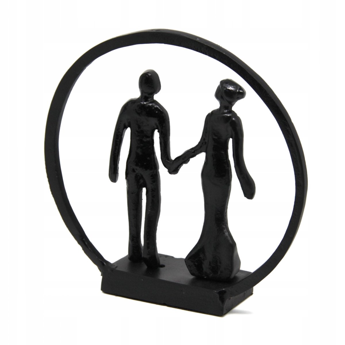 Decoratieve Metalen Figuur van een Paar - 21x21,5x6 cm