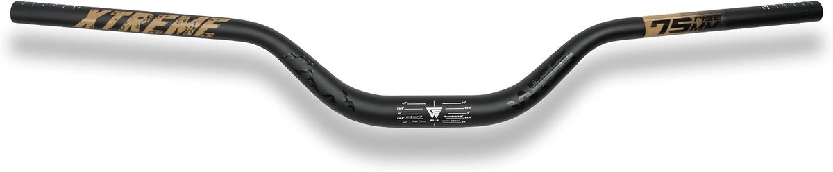 Fietsstuur 31,8 x 800 mm - Aluminium - 75 mm rise - Lichtgewicht en duurzaam - ShopVlot