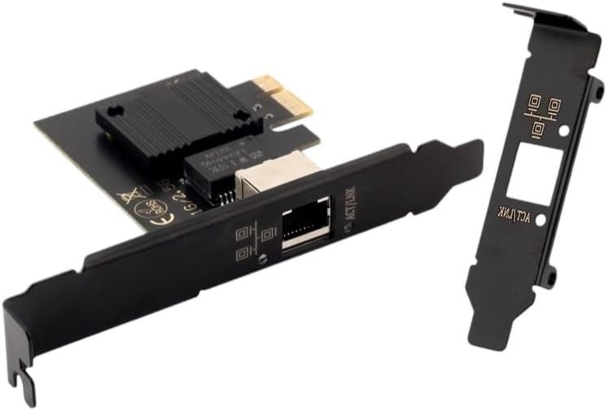 PCIe netwerkaart 2.5 Gbit - Intel i226-V - RJ45 aansluiting - ideaal voor gaming en streaming - ShopVlot