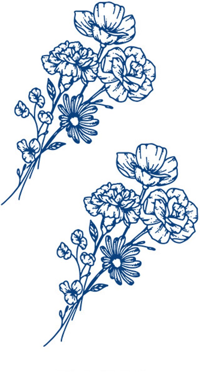 Tijdelijke tattoo Petite Blossom Twins 2 weken