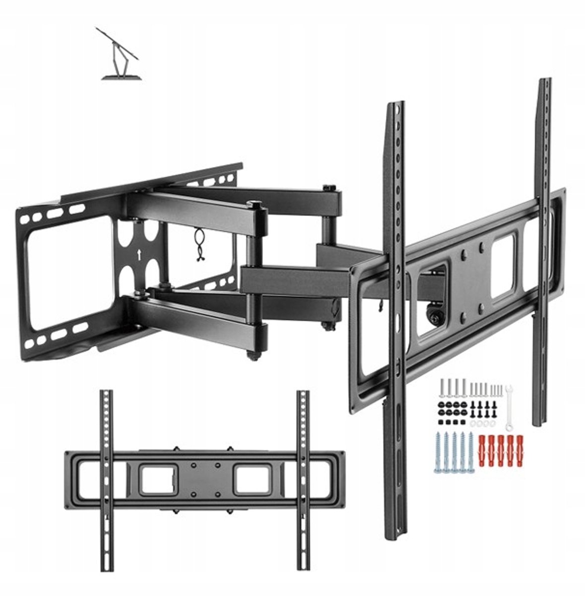 Draaibare TV-muurbeugel voor 50-inch televisies