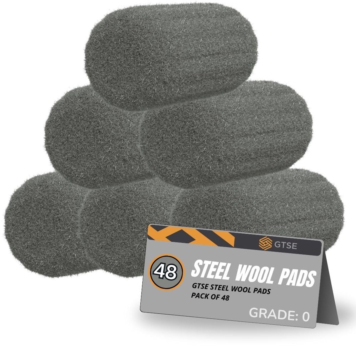 Staalwol Pads 48 Stuks - Grade 0 Metaalvezels - Extra Fijn - Ideaal voor Schoonmaken en Polijsten - ShopVlot