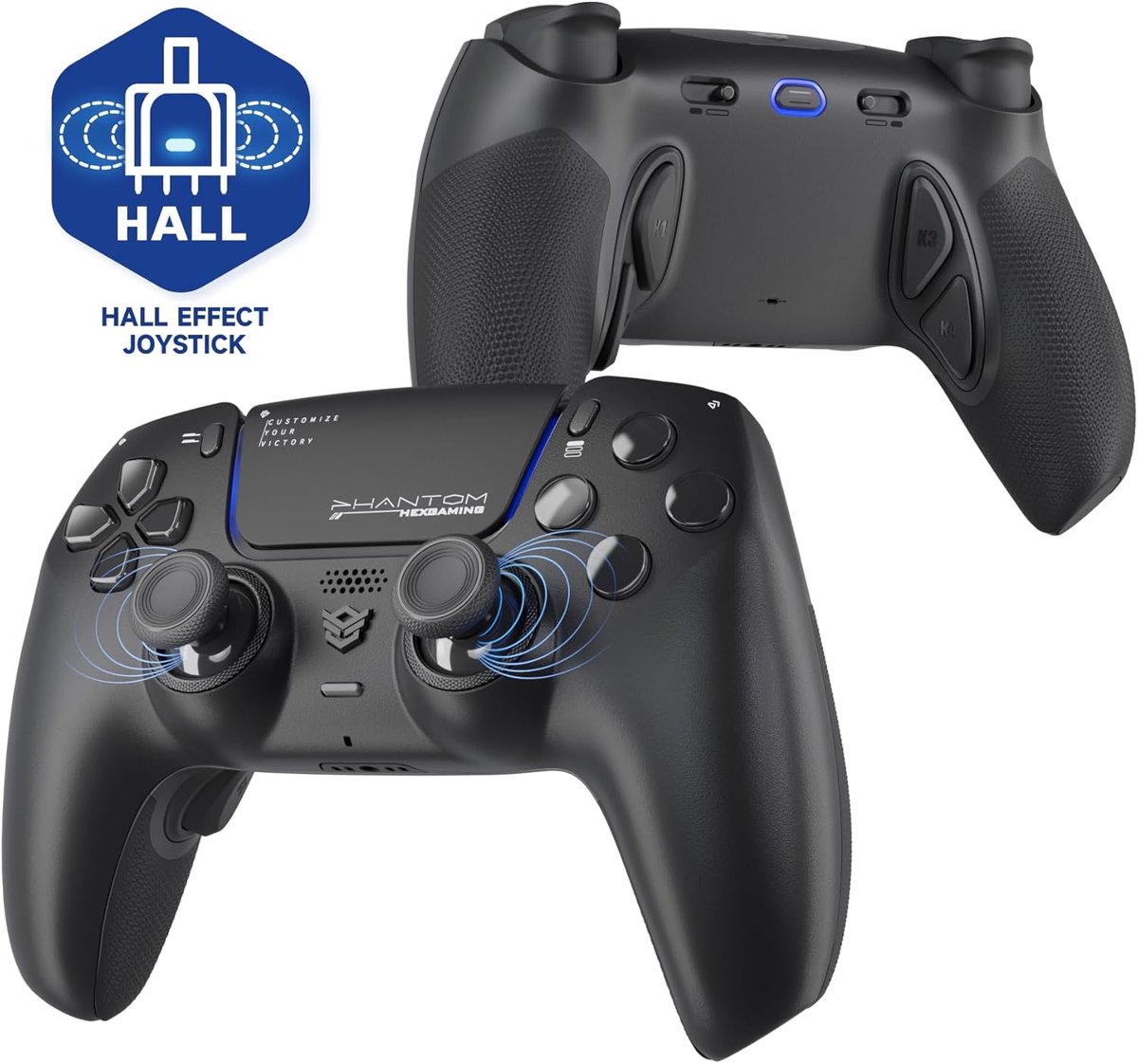 Gamepad Pro Controller - Draadloos - Chaos Black - Speel als een professional - ShopVlot