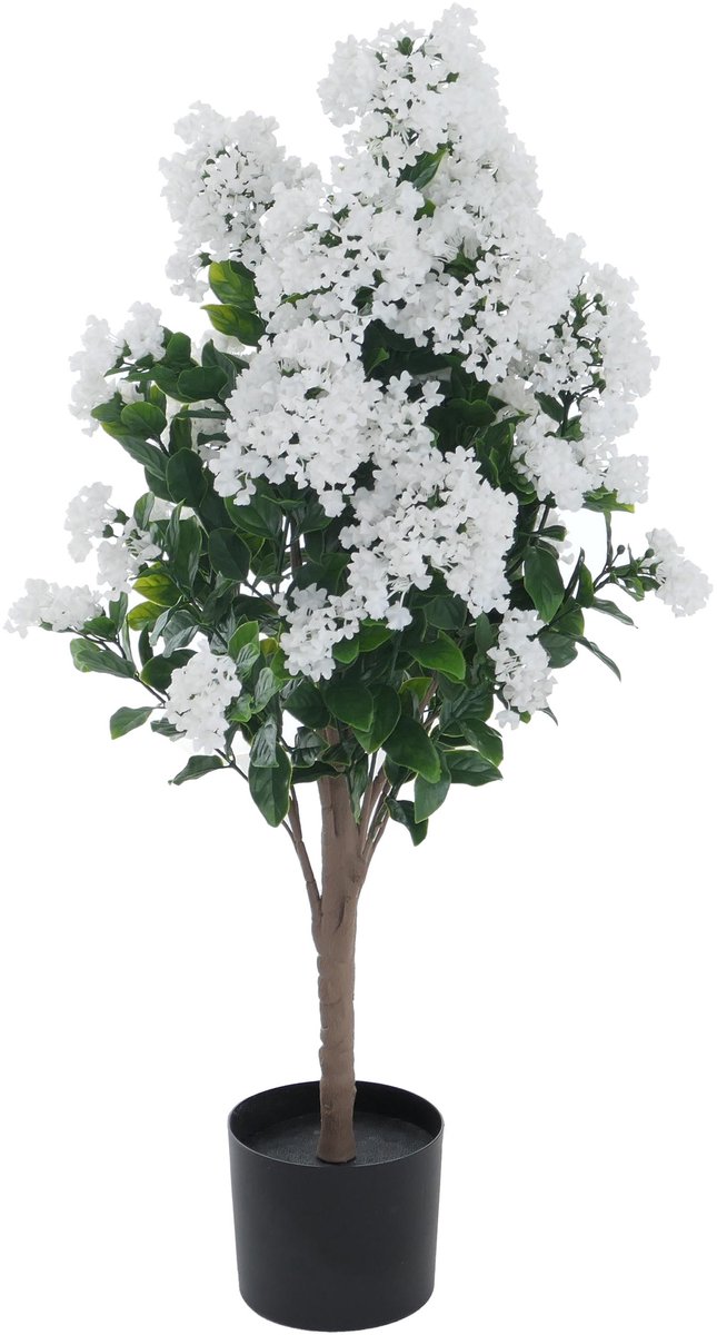 MCW Kunstsering MCW-Q87, decoratieve kunstsering, kunstboom, kunstplant, voor buiten, polyethyleen, 95x40x40 cm ~ wit