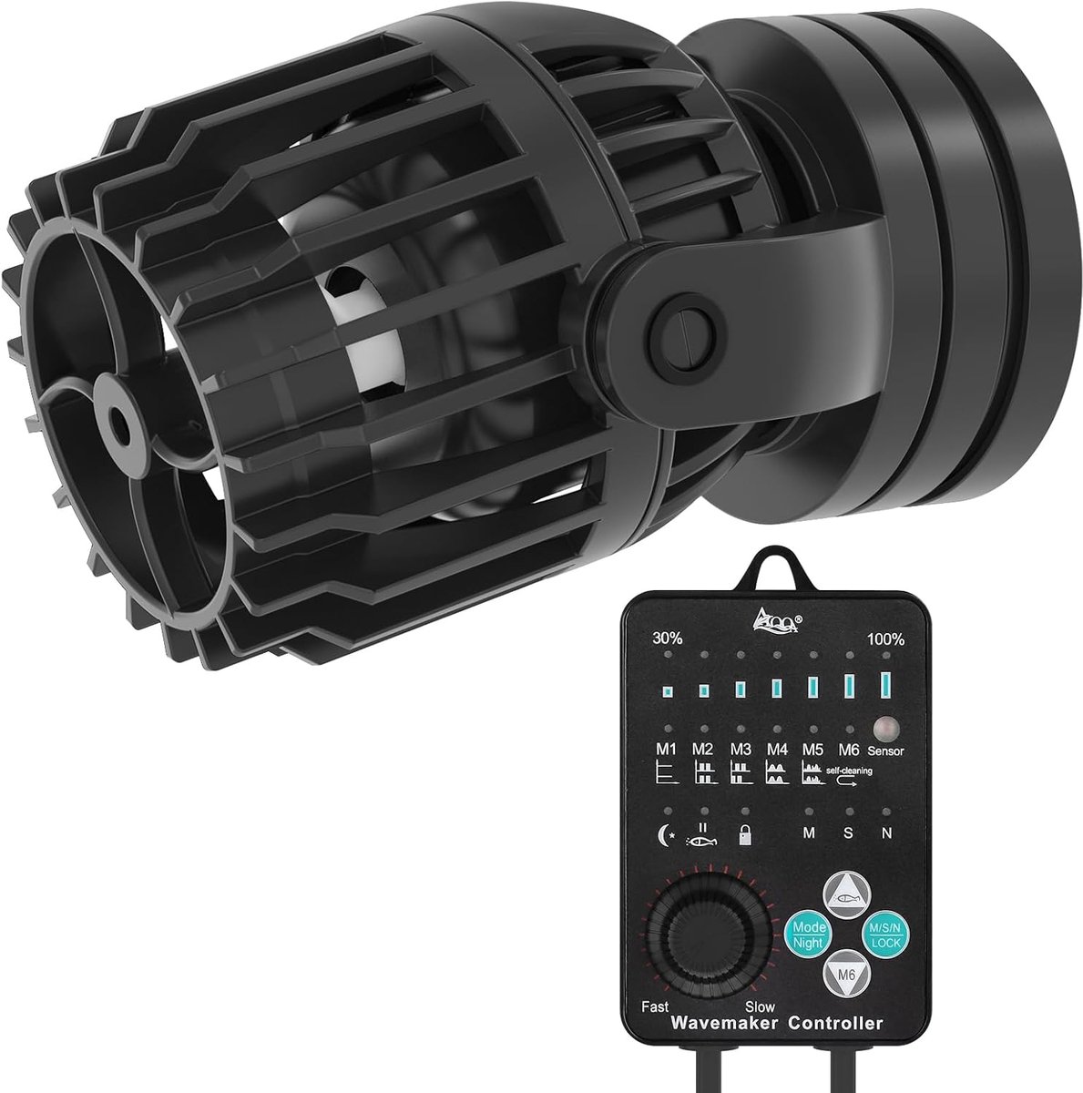 Golfmaker voor aquarium 10W - 4000L/h vermogen - 6 golfmodi - ideaal voor 120-350L tank - ShopVlot