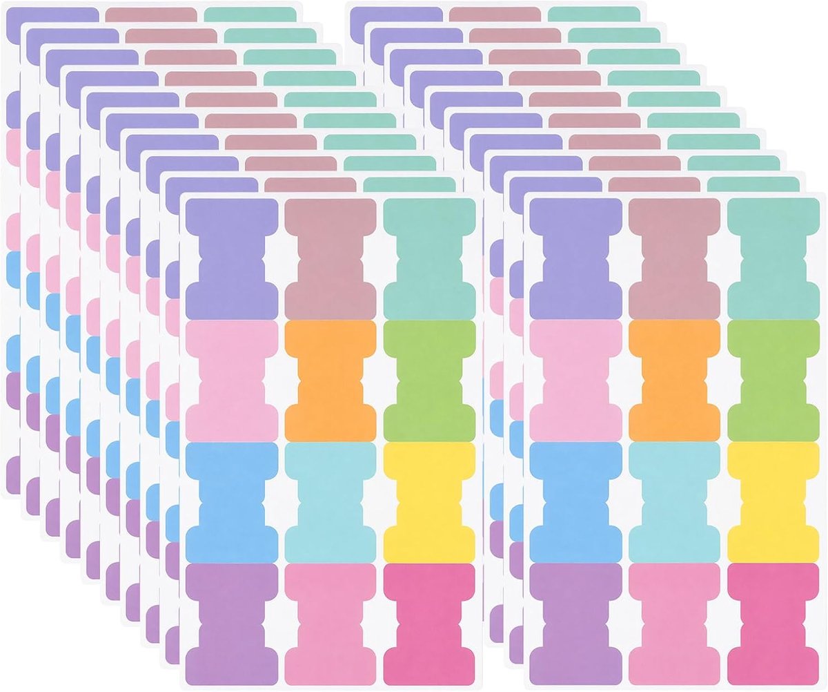 Indextabs zelfklevende bladwijzers - 240 stuks - pastelkleuren - perfect voor snelle organisatie - ShopVlot