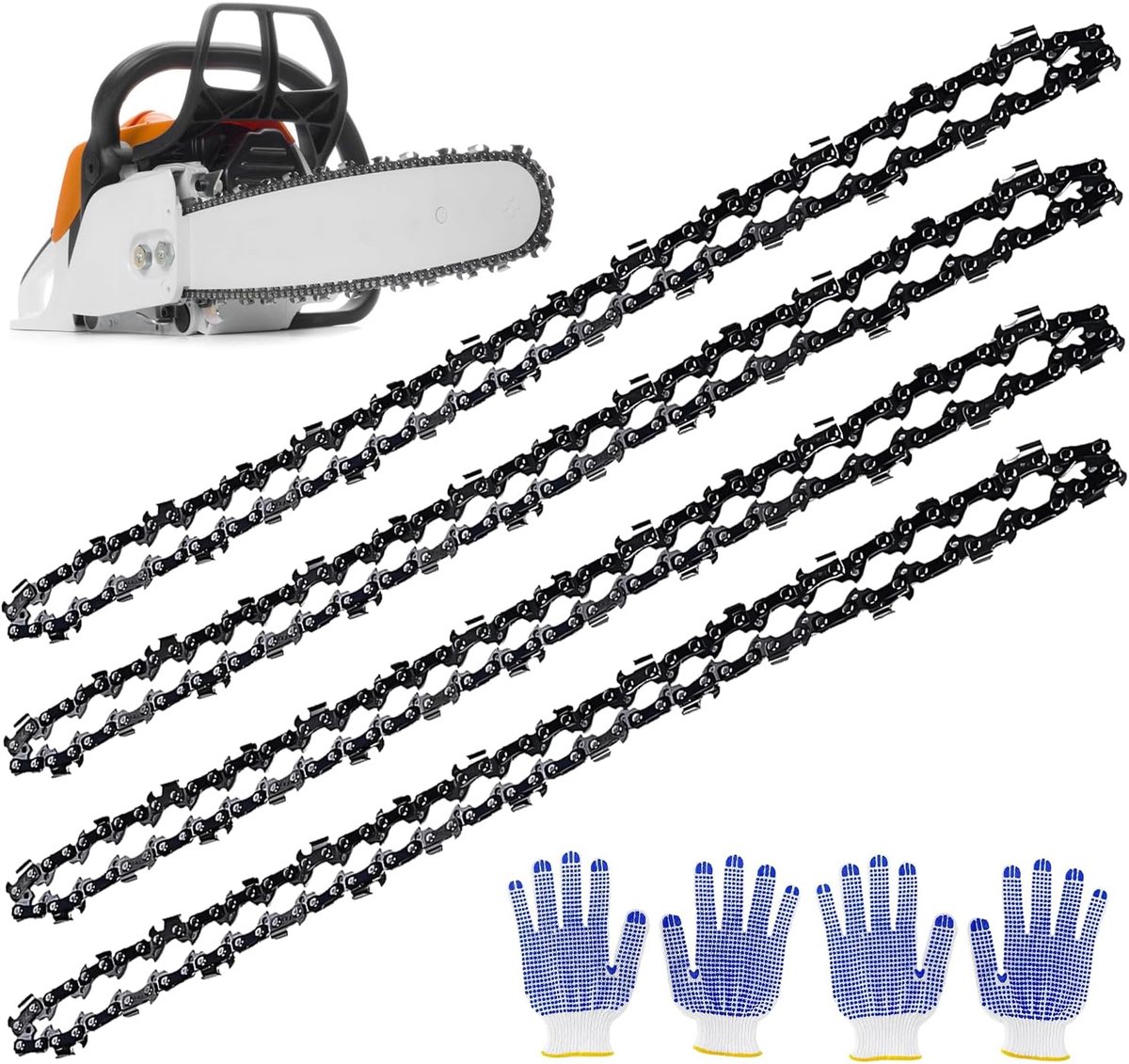 Zagenketting 35 cm - 3/8 P - 52 aandrijfschakels - Hoge snijcapaciteit voor veelzijdig gebruik - ShopVlot