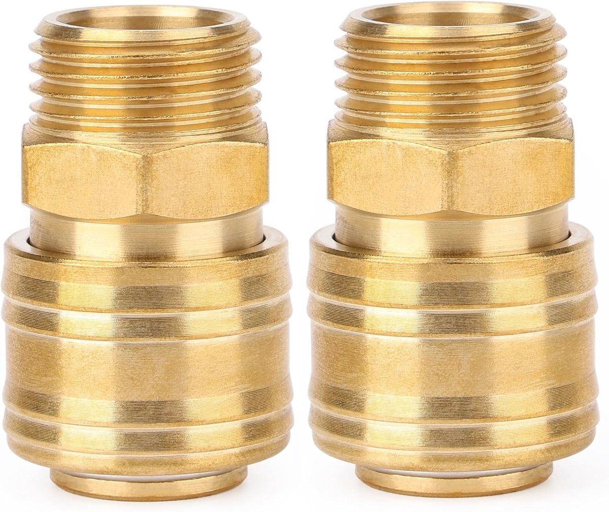 Perslucht-snelkoppeling NW 7.2 - Messing - 1/2 Inch Buitendraad - Betrouwbare verbinding voor compressor - ShopVlot