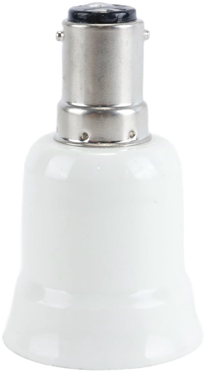 B15 naar E27 Converter Adapter - 3-Pack - Verlichtingsoplossing - Gebruik E27 lampen in B15 fittingen - ShopVlot