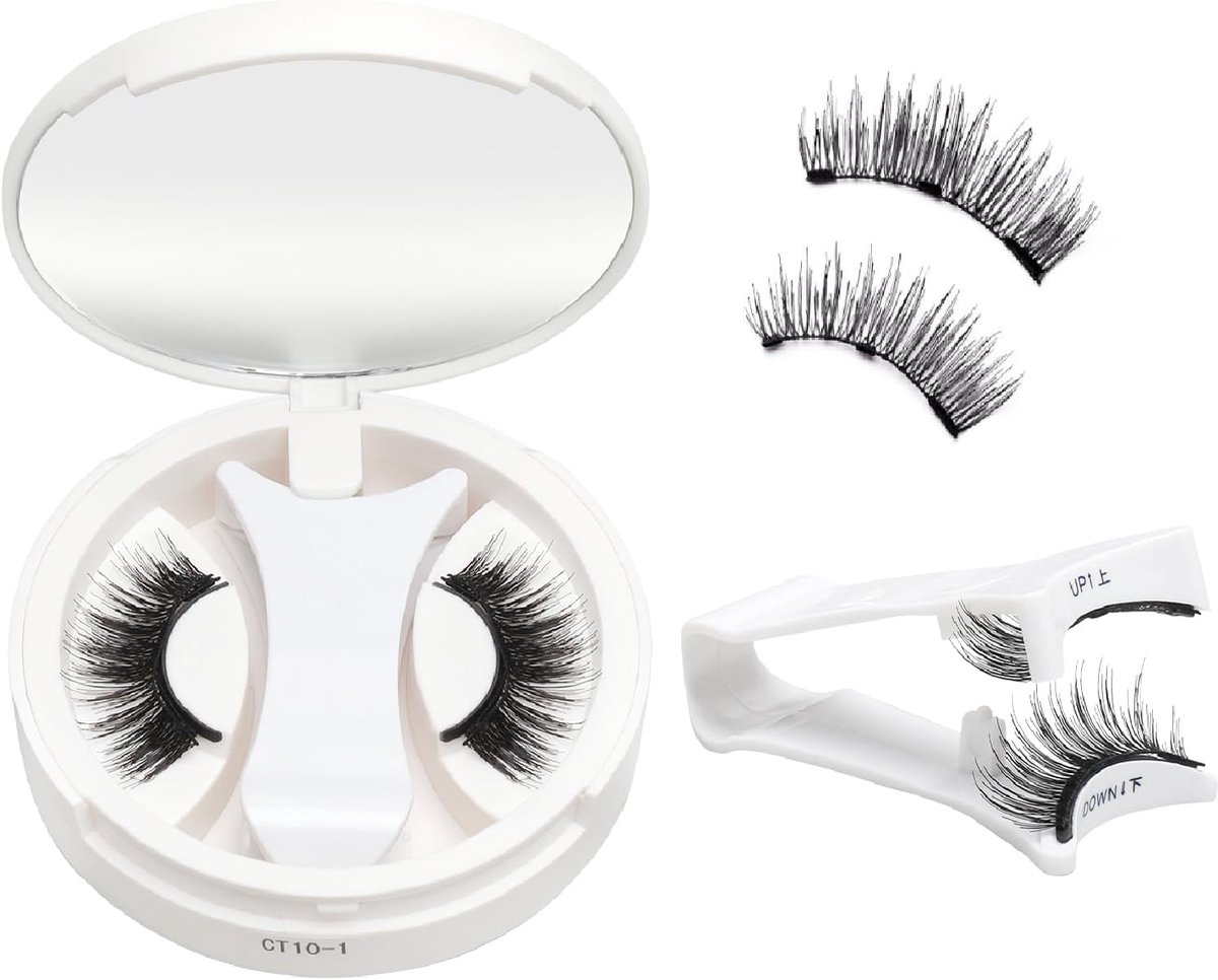 Magnetische Wimpers - Natuurlijke Look - 2 Pairs met 3 Magneten - Eenvoudig te Dragen en Verwijderen - ShopVlot