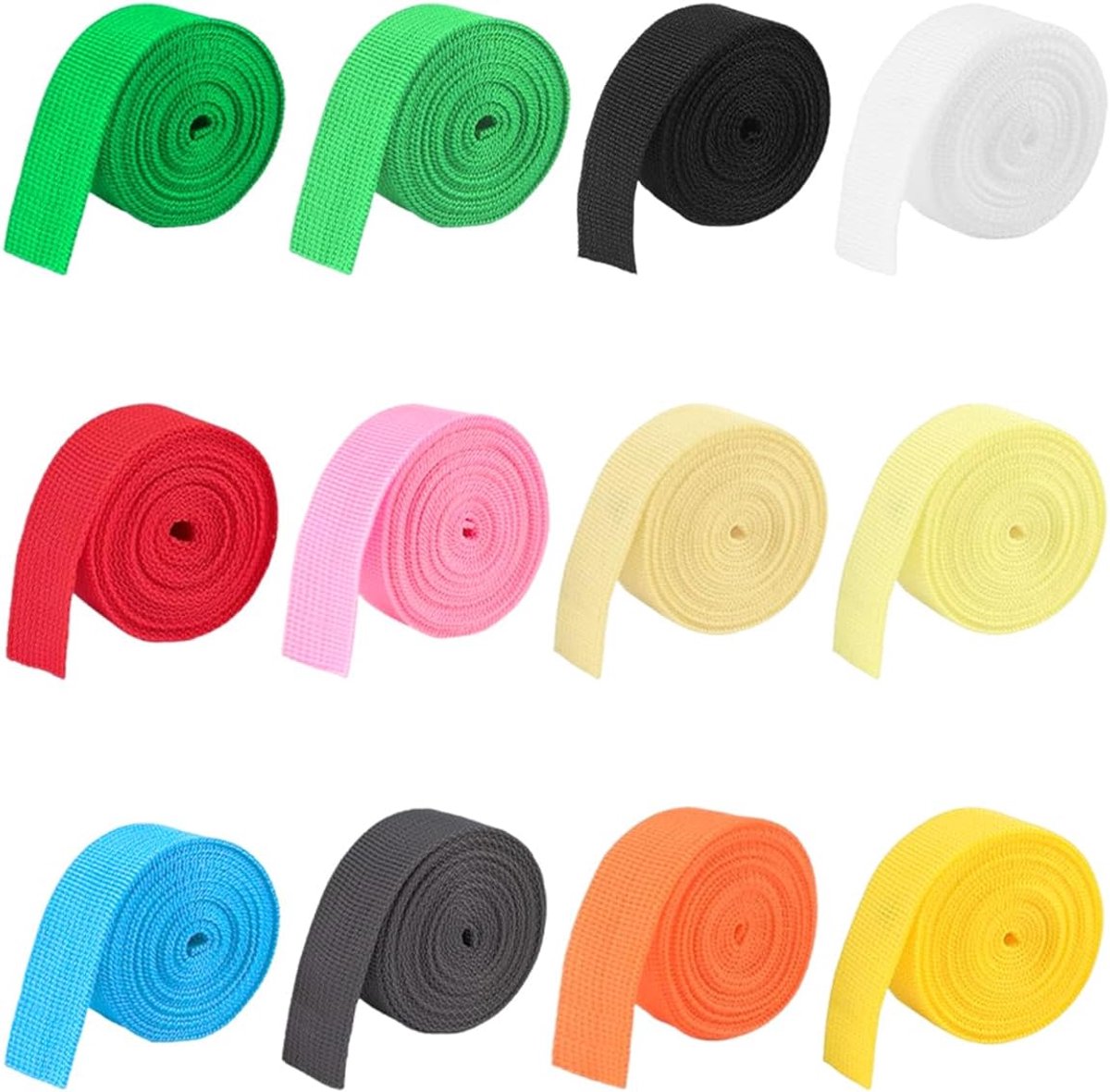 Polypropyleen webbing 25mm x 2m - 12 kleuren - duurzaam en lichtgewicht - ideaal voor knutselen - ShopVlot
