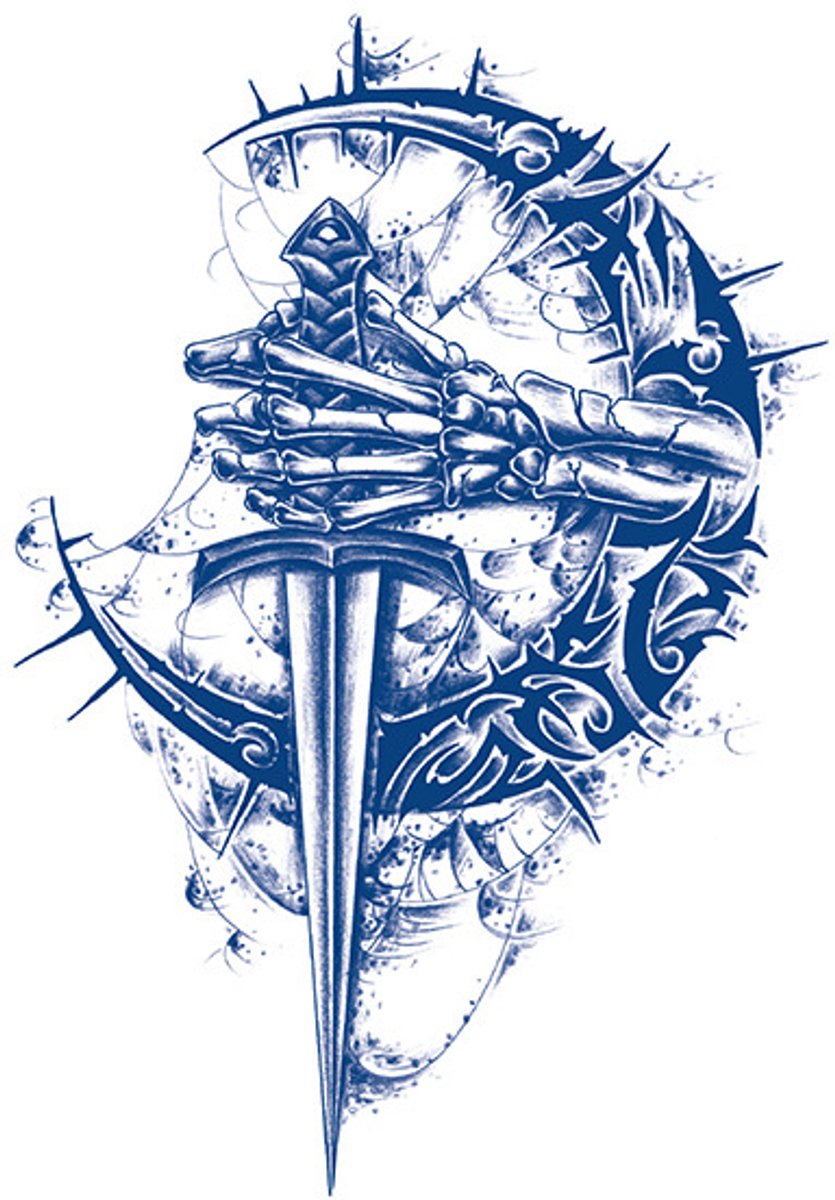 Tijdelijke tattoo Sacred Blade 2 weken