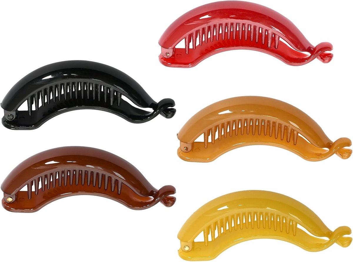 Vrouwen haarspelden set van 5 - robuuste bananenhaarspelden - minimalistisch Koreaans ontwerp - ShopVlot