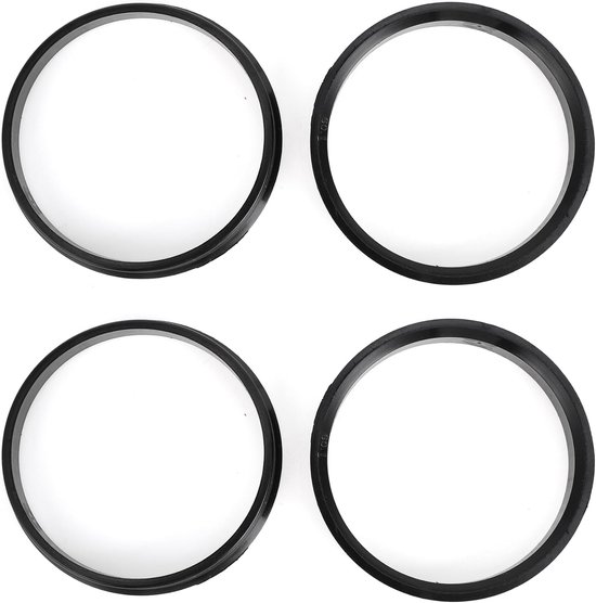 Hub Centric Ringen 60mm ID 65mm OD - ABS Kunststof Zwart - Precisiefit voor Auto's - Verhoogt prestaties - ShopVlot