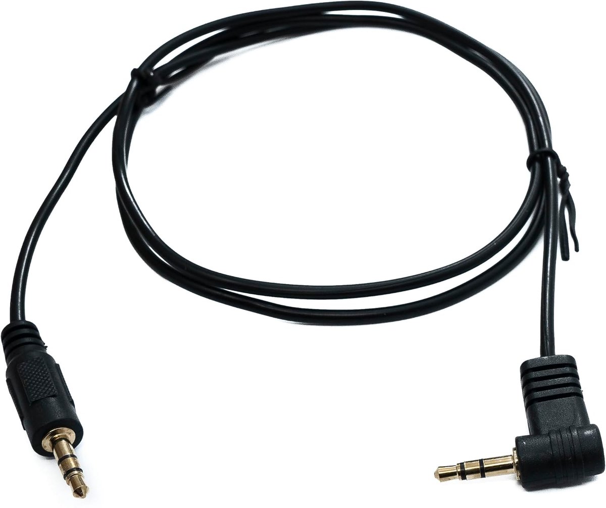 Audio jack kabel 100 cm - 3,5 mm TRS plug - Haakse aansluiting - Ruimtebesparend gebruik - ShopVlot