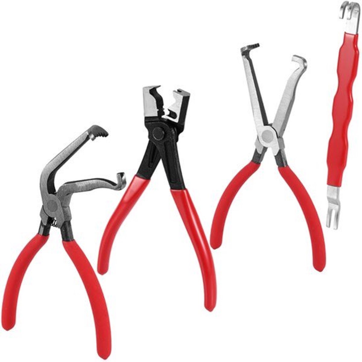 4-delige Set Elektrische Ontkoppelstangen - Recht & 60Â° Gebogen - Antislip Grip Voor Auto's