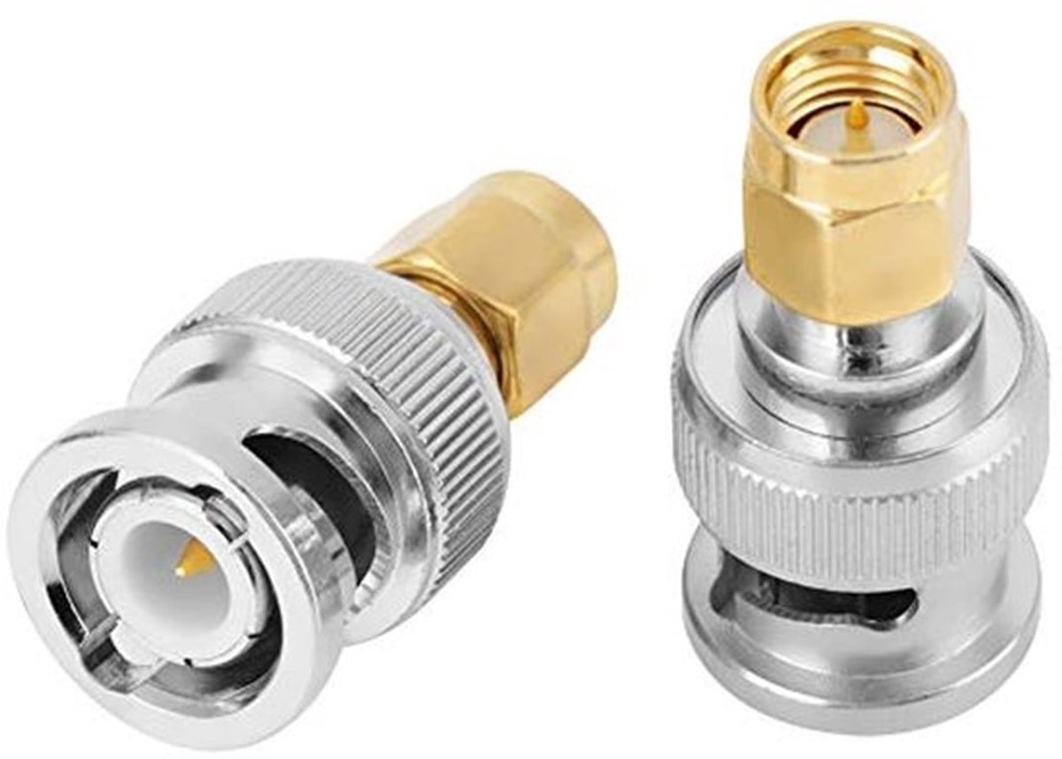 Aansluiting BNC-maschio-maschio SMA BNC-J/SMA-J adapter voor aansluiting op een converter van koper 2 stuks