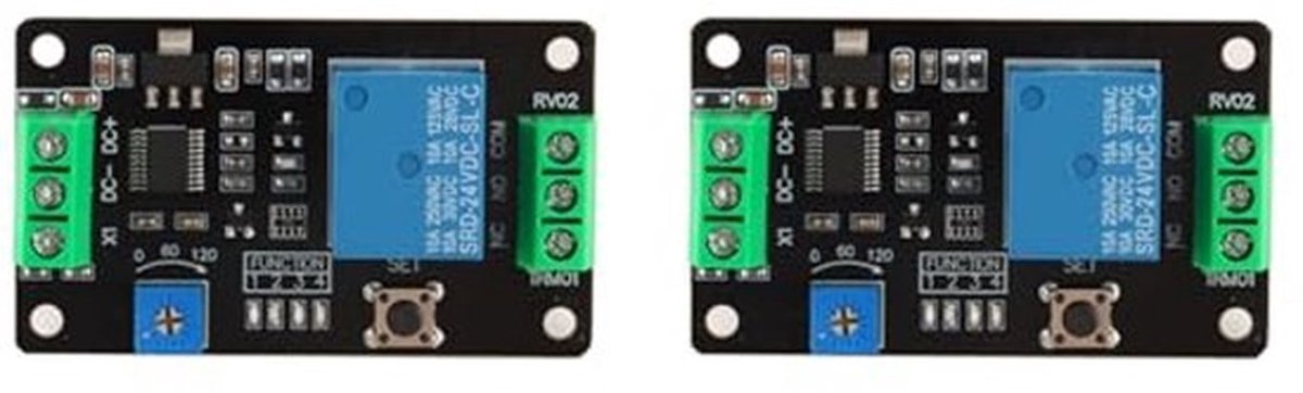 2PCS Super 555 Timer DC 24V Vertraging Relais Module met Vertraging om UIT te Vertragen Zelfvergrendeling en Trigger Vertraging Functies