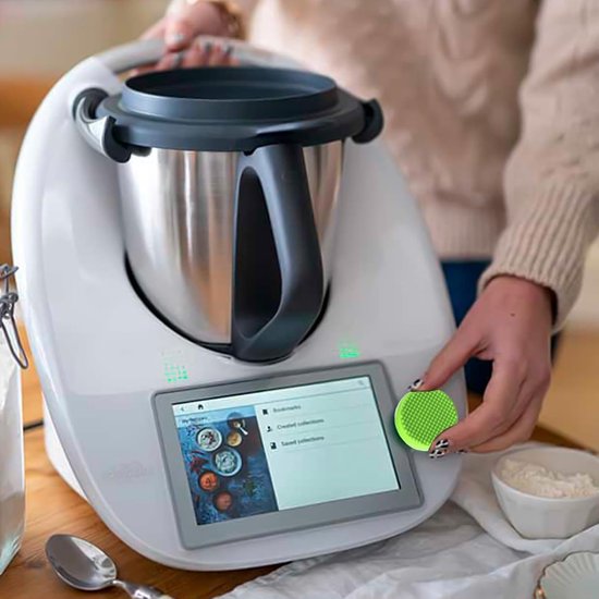 Keukenmachine Schakelaar - Stofhoes Bescherming - Schoon Keukengerei - Oliebestendig Siliconen - 3.5cm x 3.5cm - groen van Merkloos — afbeelding 3
