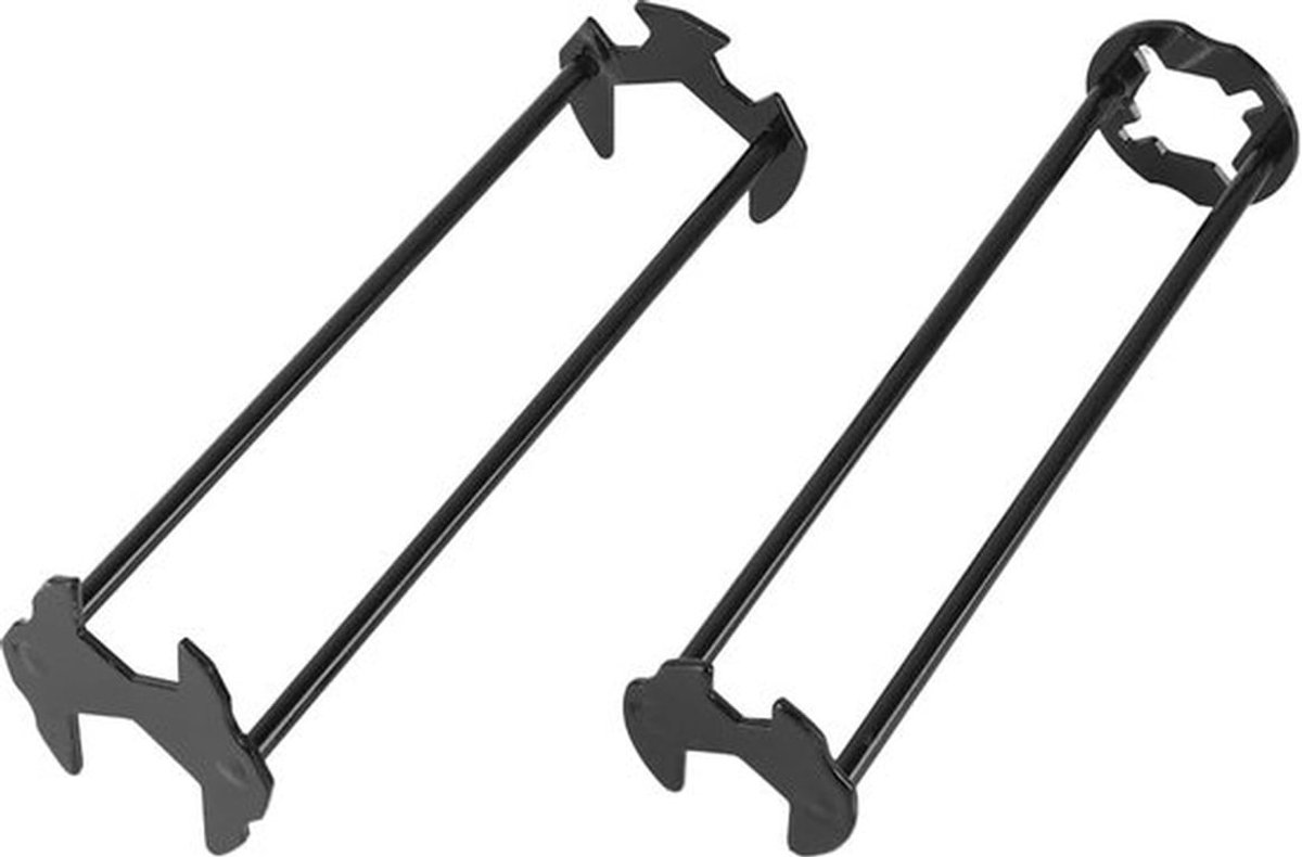 Set van 2 sleutels voor wastafel, kraan, inbussleutel, vier wastafels, hydraulisch gereedschap, strijkijzer, multifunctioneel, robuust, 7 maten, universeel voor kleine ruimtes, keuken, badkamer