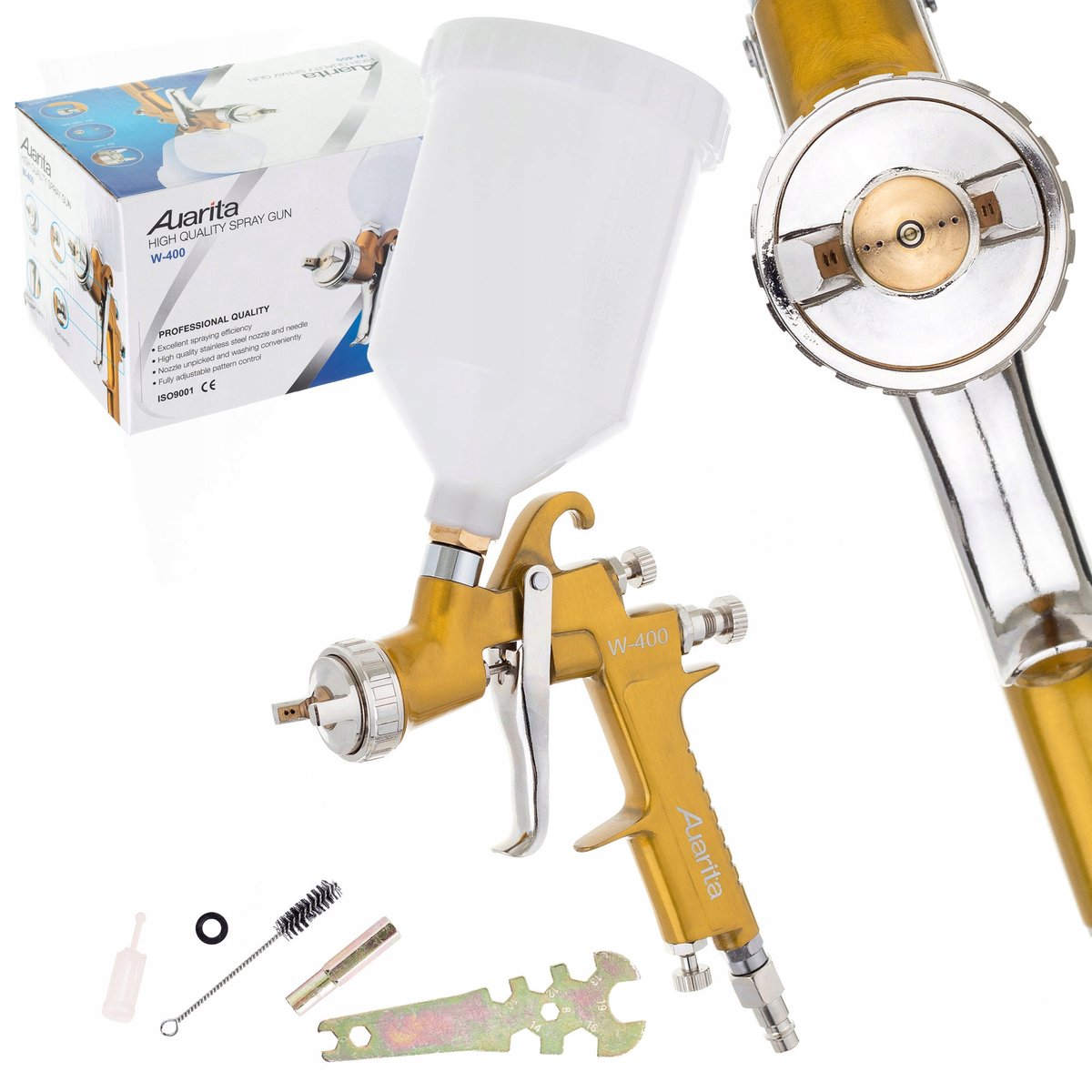 Professioneel LVMP Spuitpistool 1.7mm 600ml met Regelingen