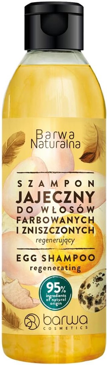 BARWA _Naturalna jajeczny regeneruj¹cy szampon do w³osów farbowanych i zniszczonych 300 ml - ShopVlot