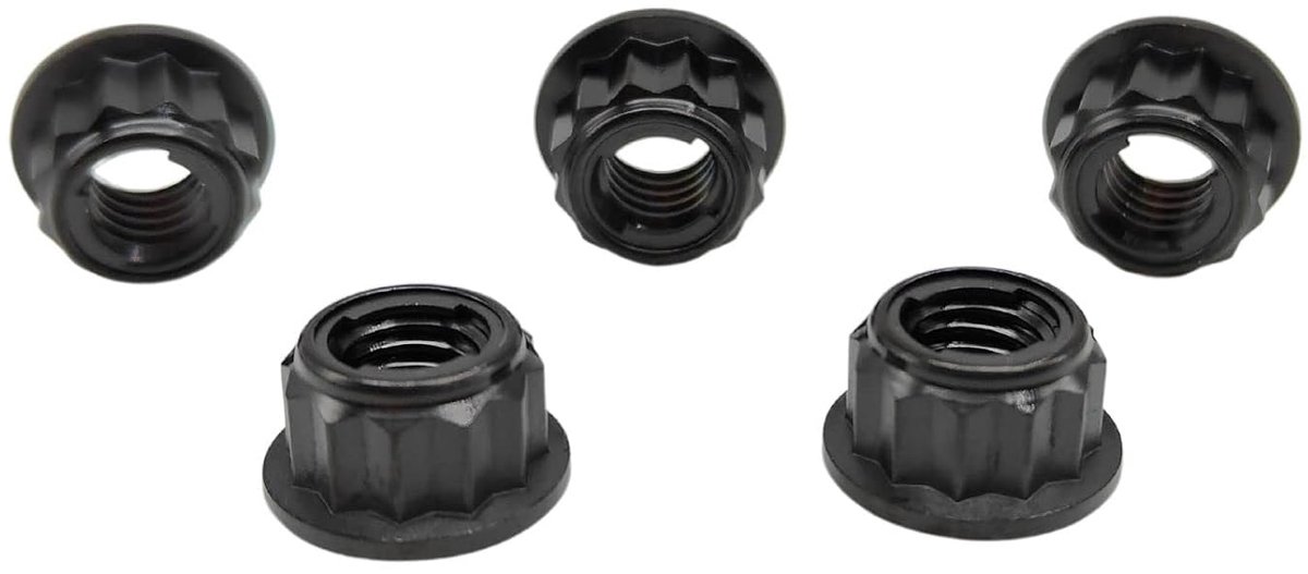 Titanium Moer M10 x 1.5mm - Zwart titanium - Lichtgewicht - Vermindert onafgebroken massa - ShopVlot