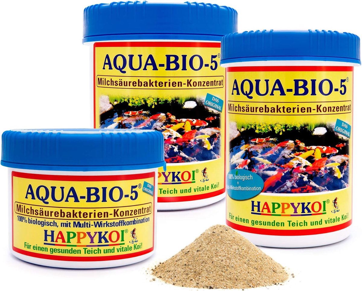 Aqua Bio 5 Lactic Acid Bacteria Powder, Probiotic Filter Bacteria for Koi Pond and Garden Pond Promotes Nitrification - ShopVlot