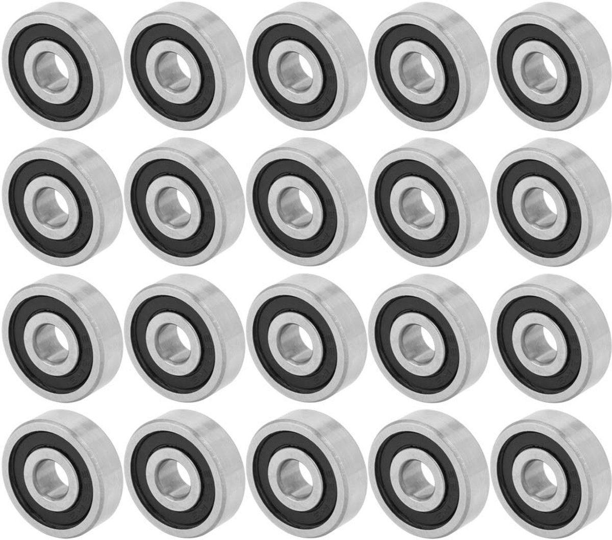 Kogellagers 625-2RS - Miniatuur 5 x 16 x 5 mm - Stalen dubbele rubber afdichting - Bescherming tegen verontreinigingen - ShopVlot