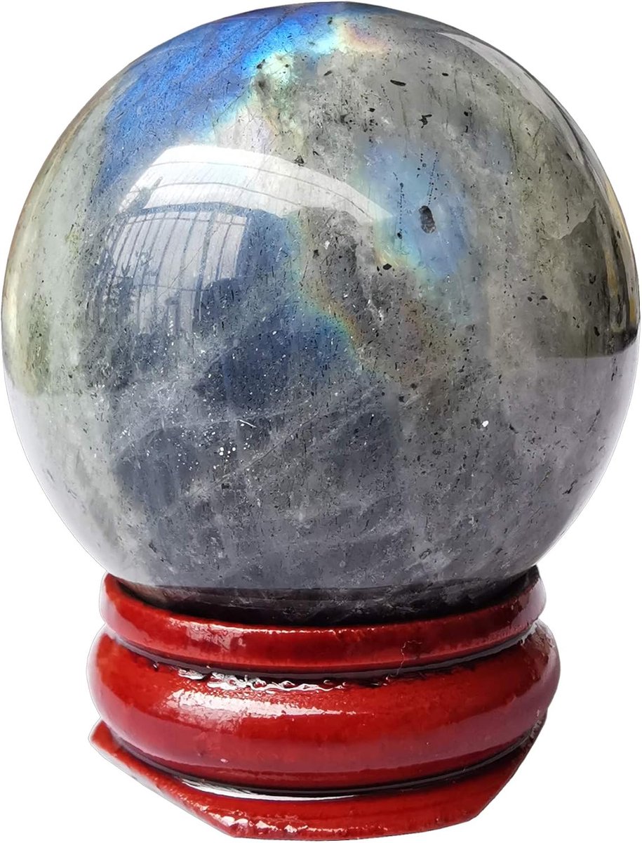 Kristallen bol 40 mm - maansteen - Feng Shui decoratie - voor meditatie - ShopVlot
