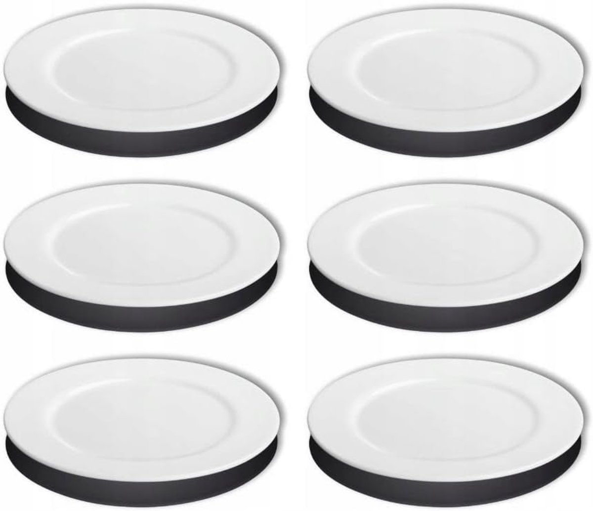Dessertborden 18 cm - Porselein - Wit - Perfect voor stijlvolle desserts - ShopVlot