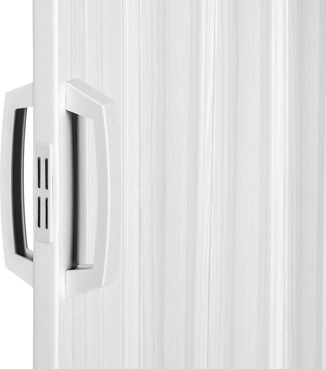 tectake® Vouwdeur Harmonicadeur Vouwwand - met Schuifhandgreep - Waterbestendig en Plaatsbesparend - 80 x 203 cm - Op Maat Snijdbaar en Met Magneetsluiting