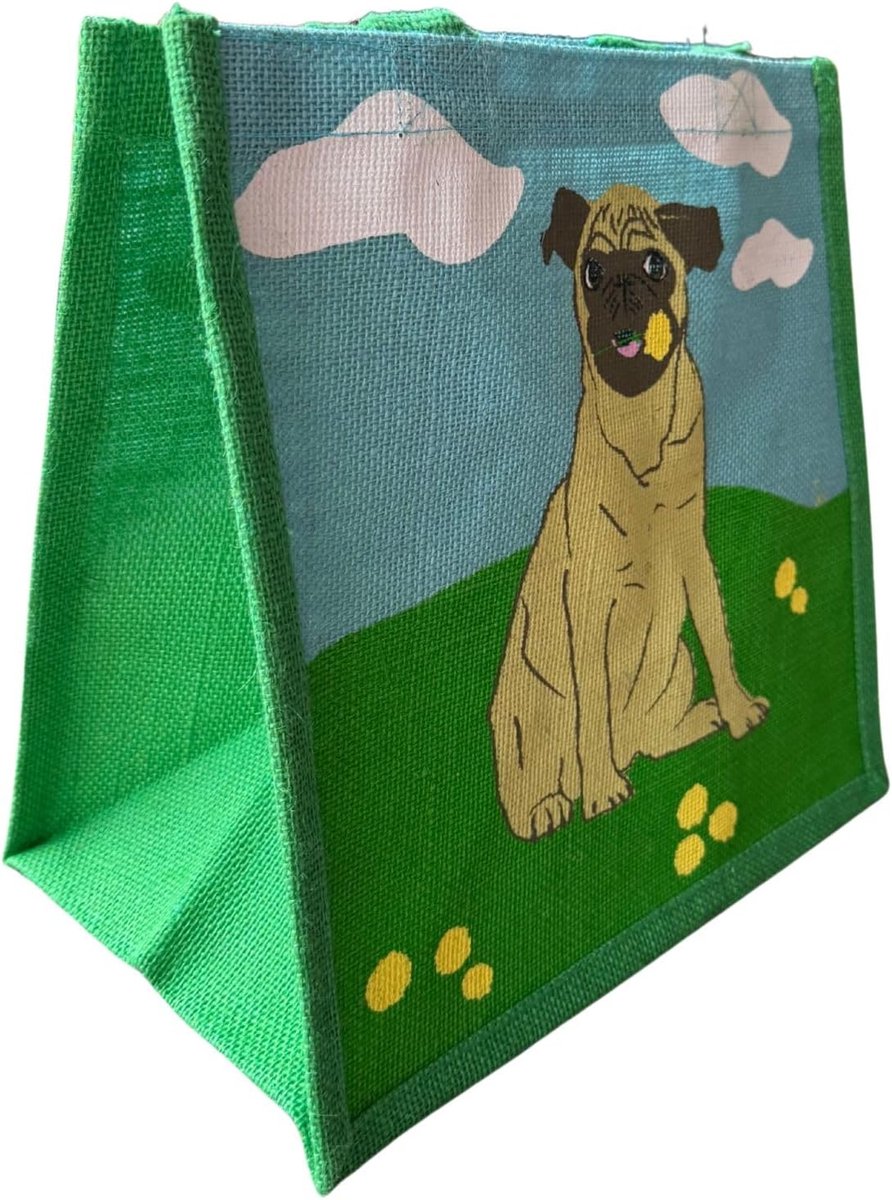 Jute shopper bag - Fairtrade eco - Duurzaam materiaal - Perfect voor boodschappen - ShopVlot