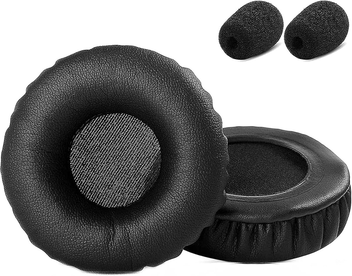 Oorkussens vervangend voor Plantronics Blackwire C3220 - Zacht kunstleder/geheugenfoam - Comfort en geluidsisolatie - ShopVlot