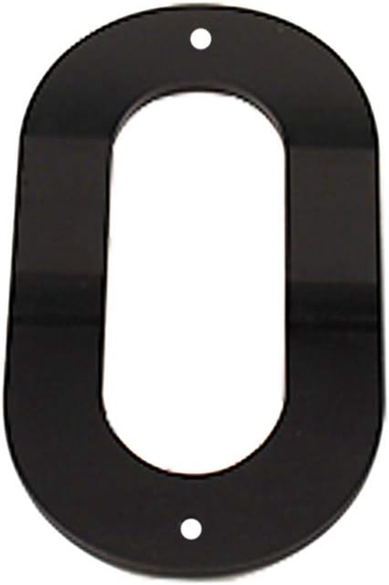 Huisnummer 15cm Groot Modern - Acryl Plastic - Zelfklevend & Schroeven - Duurzaam en Weerbestendig - ShopVlot