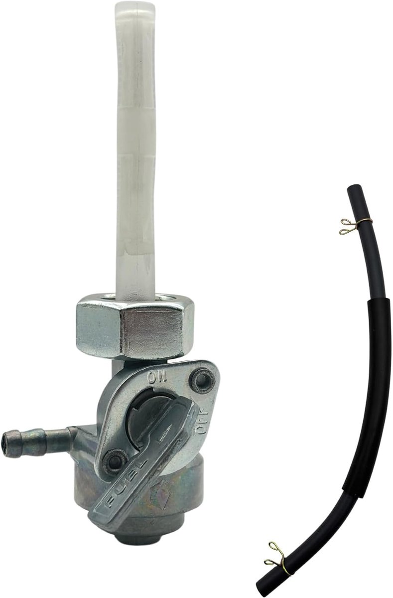 Generator brandstofafsluiter 22mm - brandstofkraan - inclusief 30cm brandstofslang - eenvoudig te bedienen - ShopVlot