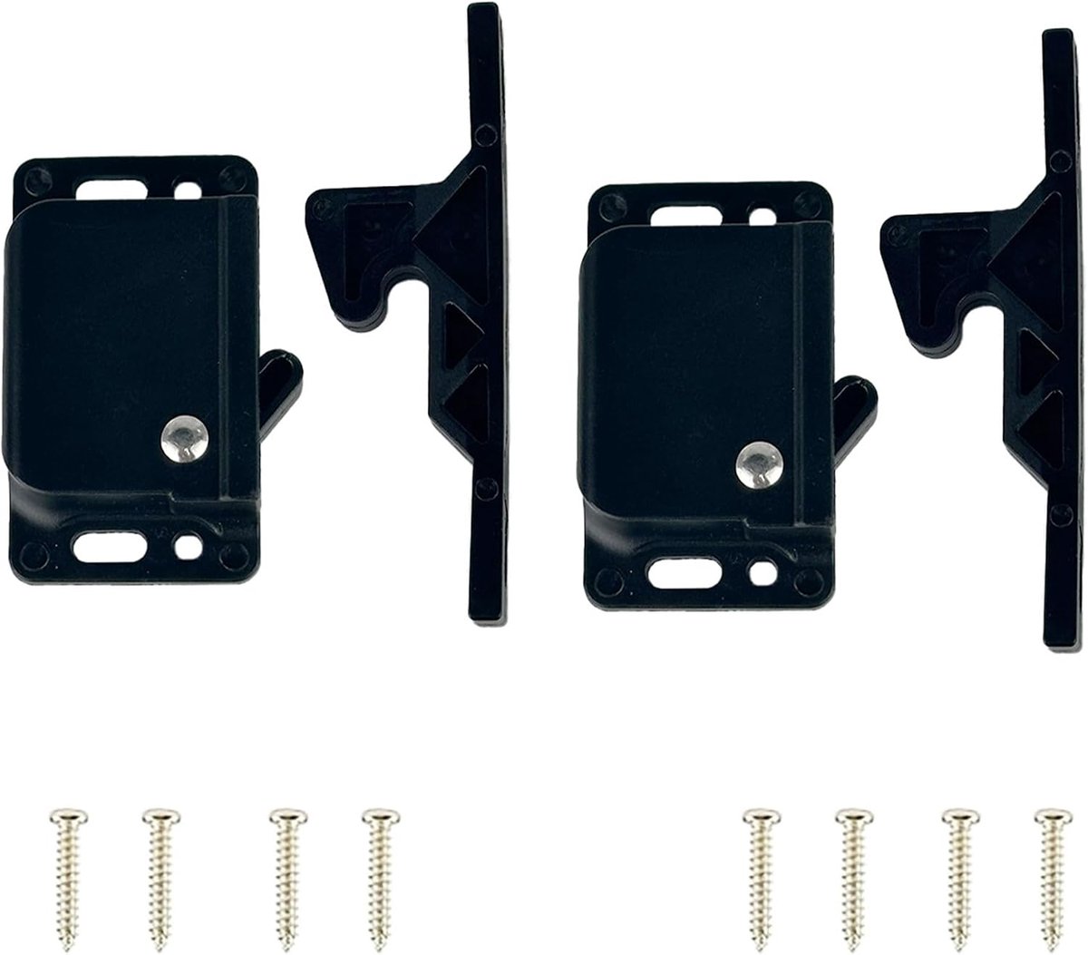 Kastdeur Sloten Drukknop - Eenvoudig te openen - Ideaal voor camper meubels - 2 Pcs - ShopVlot