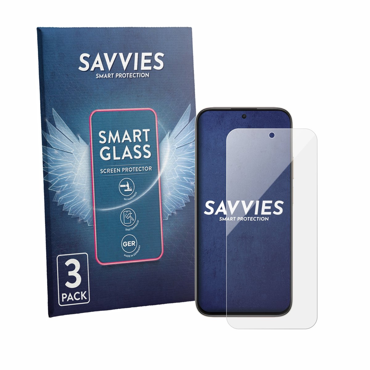 3 Stuks Savvies Screenprotector - geschikt voor Honor X7e Plus 5G - beschermfolie glas transparant