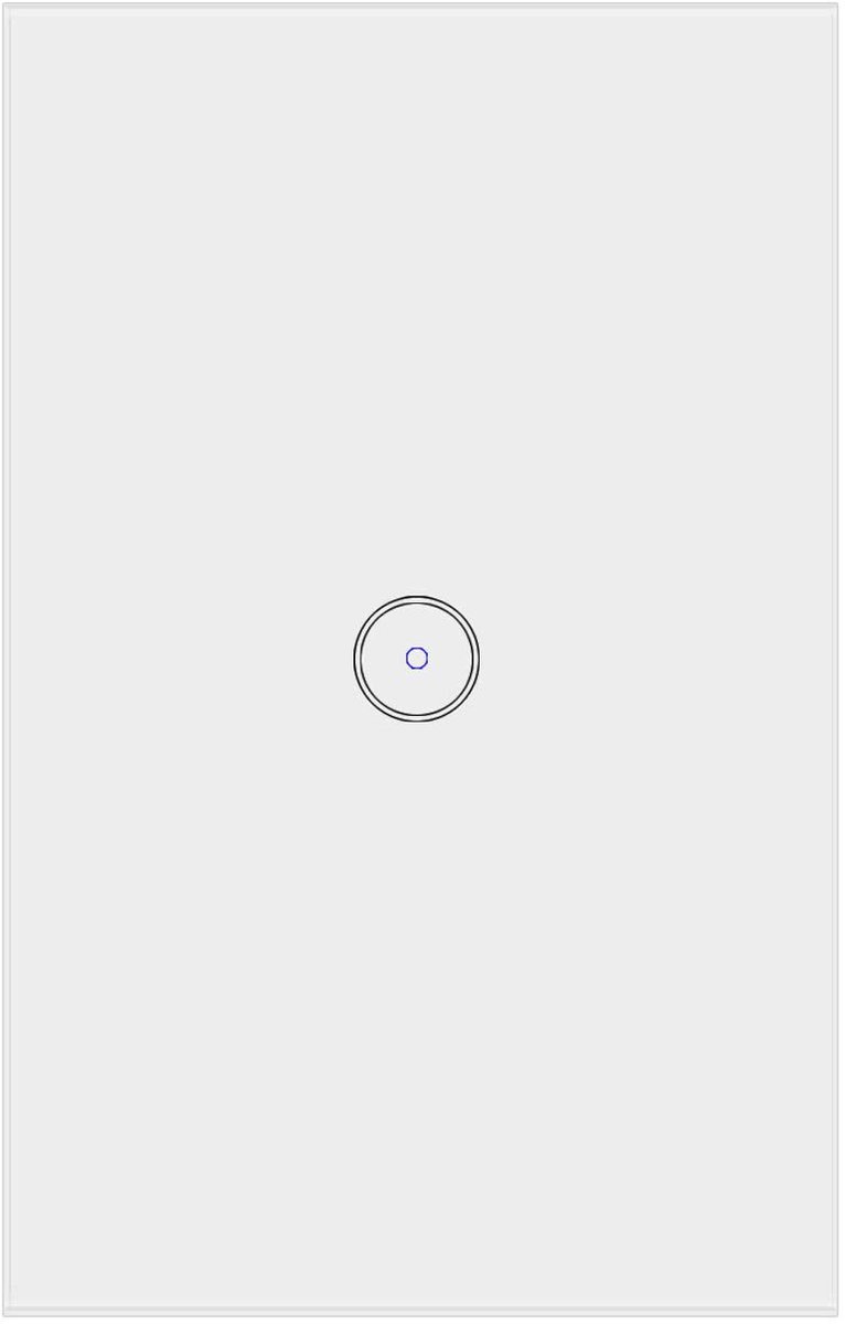 Intelligente Lichtschakelaar 1 Band - ZigBee 3.0 - Werkt met Alexa en Google Assistent - Bedien op afstand - ShopVlot
