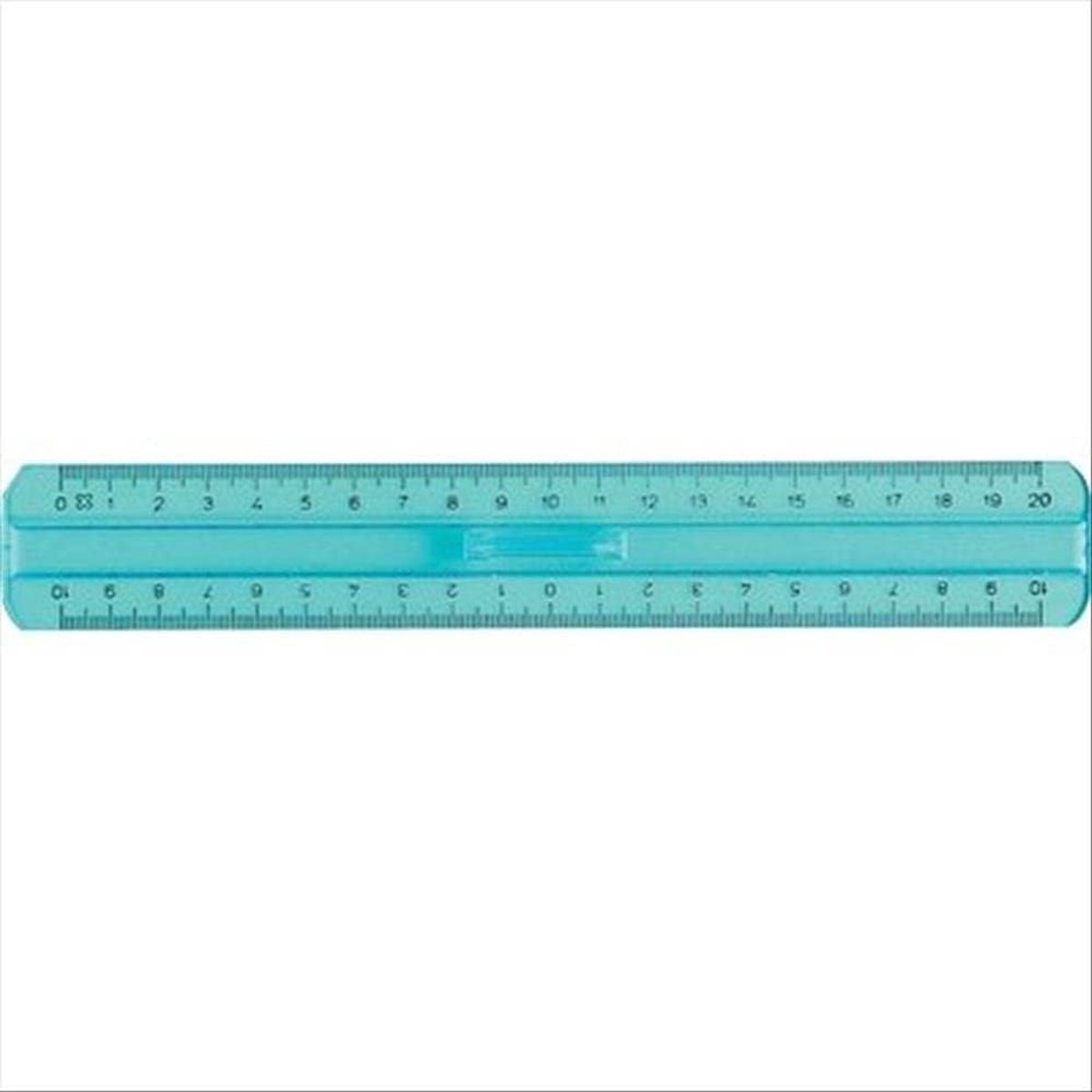 Dubbele decimeter 20 cm - metingen in cm en mm - ideaal voor technische tekeningen - nauwkeurig gereedschap - ShopVlot