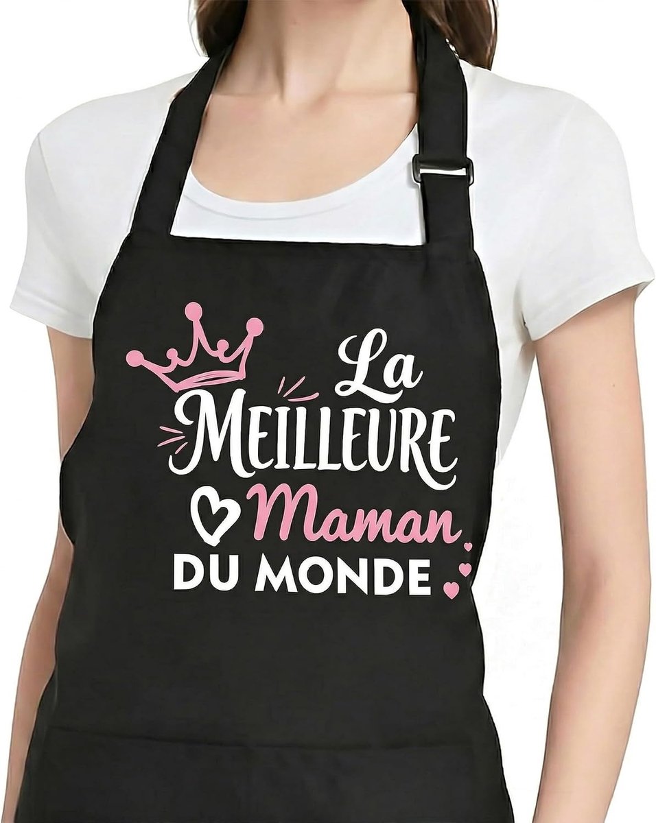 Keukenschort gepersonaliseerd - voor dames - ideaal cadeau voor Moederdag - perfect voor barbecue en koken - ShopVlot