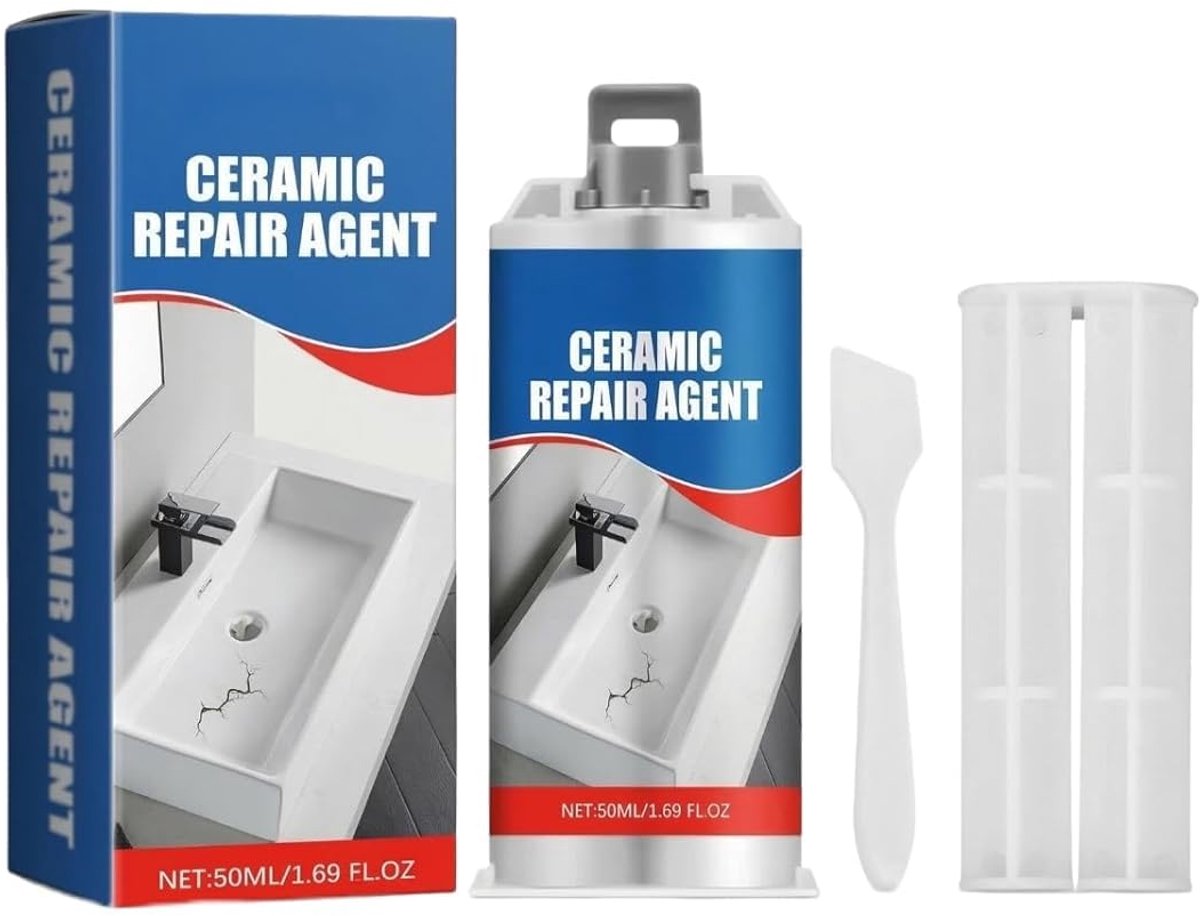 Reparatieset voor tegels 100 g - witte afdichting - waterdicht - herstel van beschadigde oppervlakken - ShopVlot