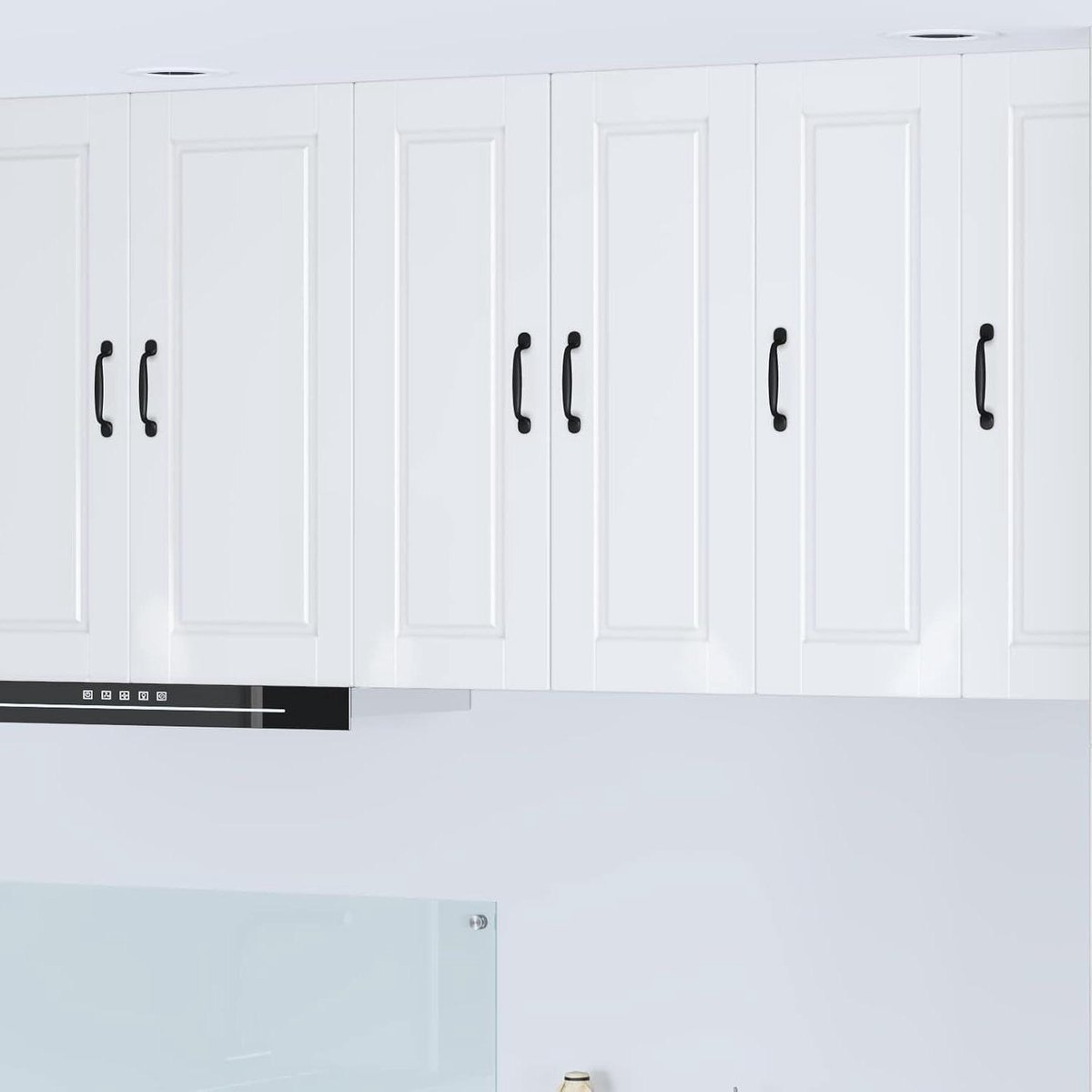 Keukenkast met Plank - Opbergkast Keuken - Keuken Organiseren - Ruimtebesparend Wandmontage - 30x31x80 cm - Hoogglans Wit