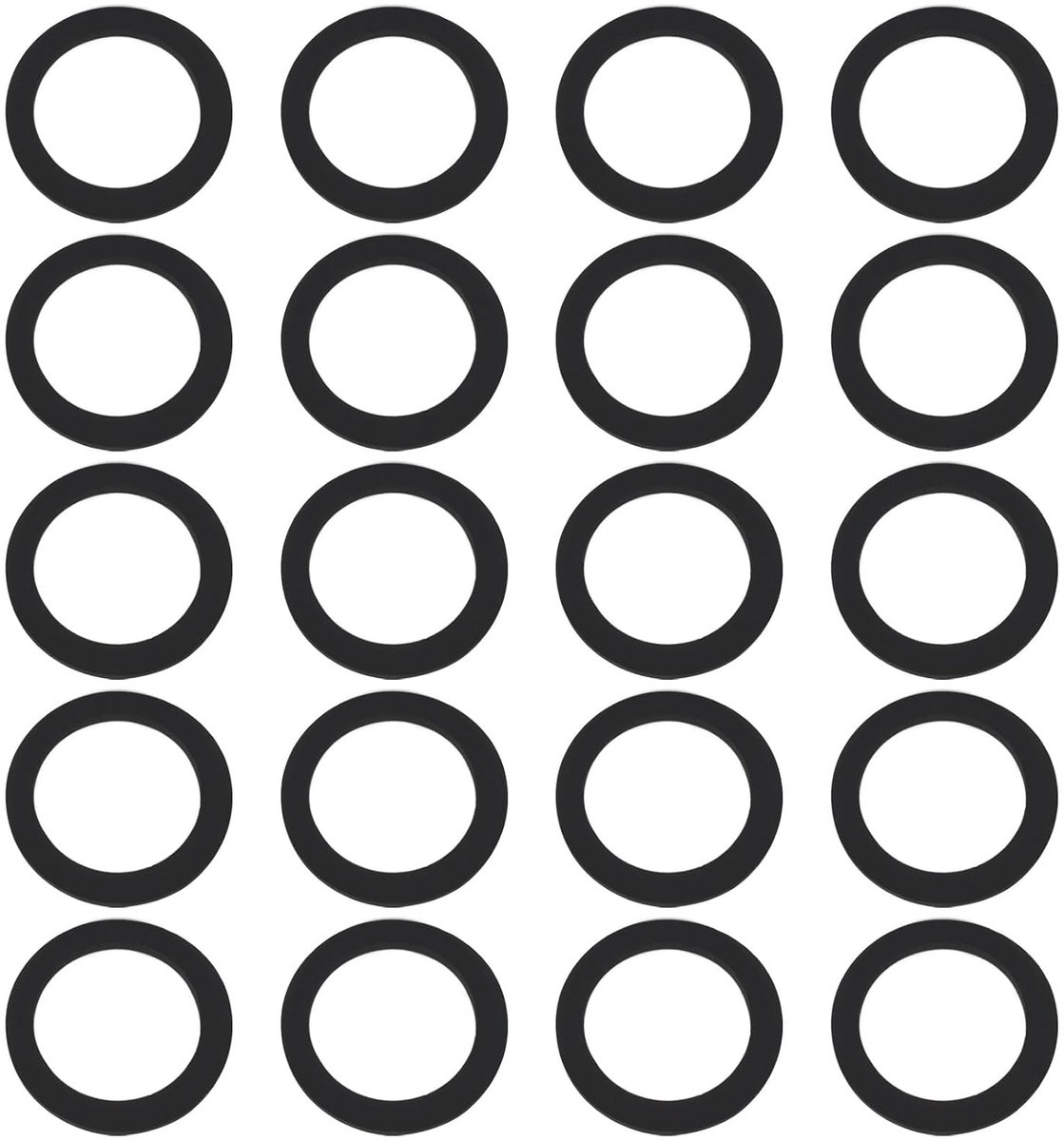 Platte Pakking 18mmx29.5mmx2mm Geschikt voor Industriële Apparatuur Meubels Transparante Pijpleiding Bouw Ring, Zwart