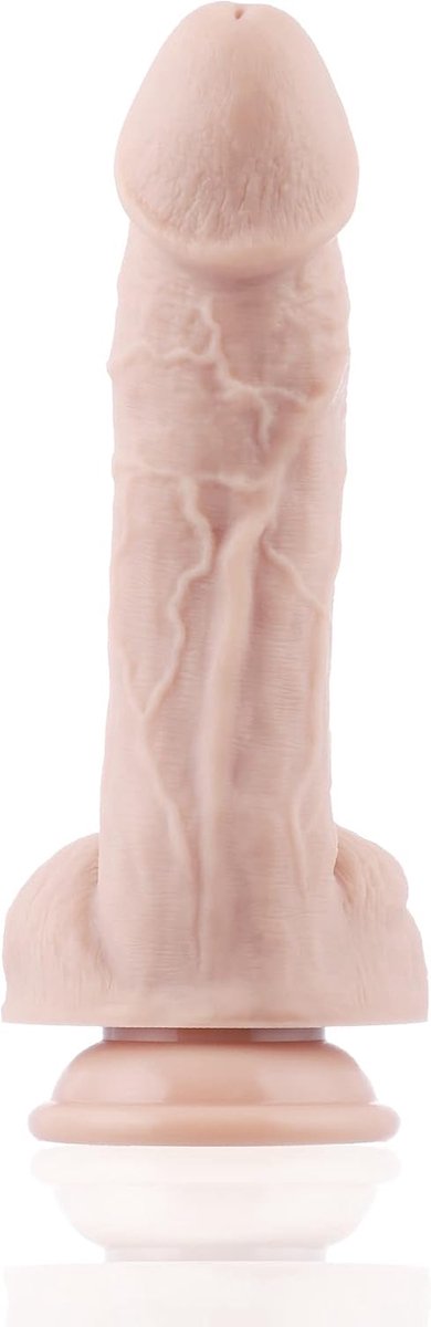 Dildo KlicLok 20 cm - nude - flexibele structuur - voor ultiem genot - SnelShoppen