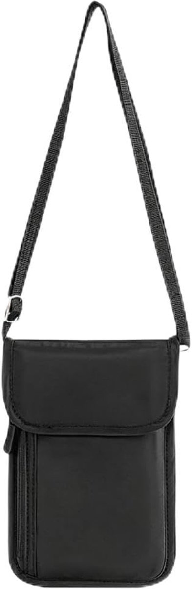 Protection: Deze borsttas heren diefstalbeveiliging heeft een geïntegreerd vak dat uw creditcards en identiteitskaarten beschermt tegen ongeoorloofd scannen en maximale veiligheid op reis