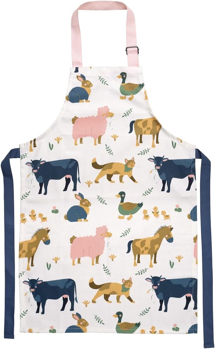 Kinderschort Farmlife Kids L 65 cm - Schattig ontwerp - Ideaal voor creatief koken - SnelShoppen