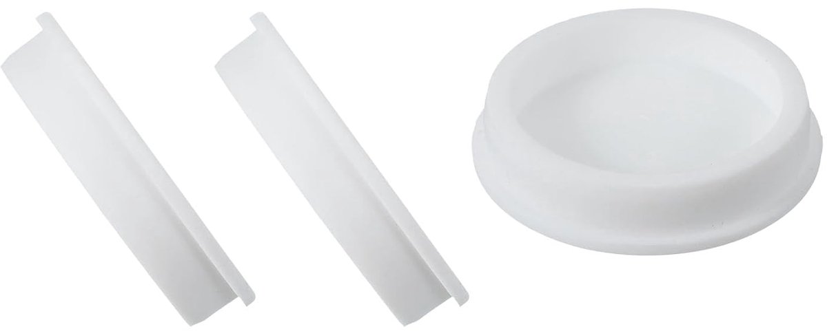 3 stuks T-vormige siliconen stop, 72 mm D, elastische waterdichte rubberen stop, herbruikbaar, gatstop, afdichtstop voor buizenuitrusting, wit